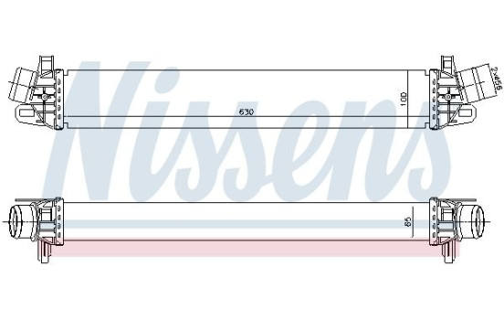 Intercooler, échangeur 96507 Nissens