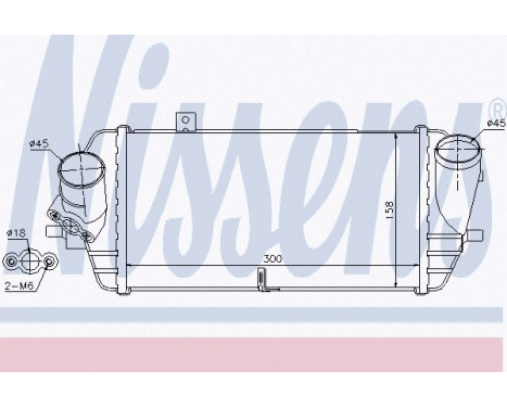 Intercooler, échangeur 96539 Nissens, Image 2