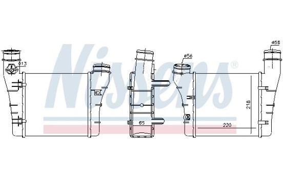 Intercooler, échangeur 96549 Nissens, Image 3