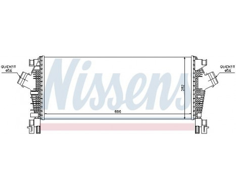 Intercooler, échangeur 96555 Nissens, Image 3