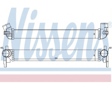 Intercooler, échangeur 96566 Nissens, Image 2