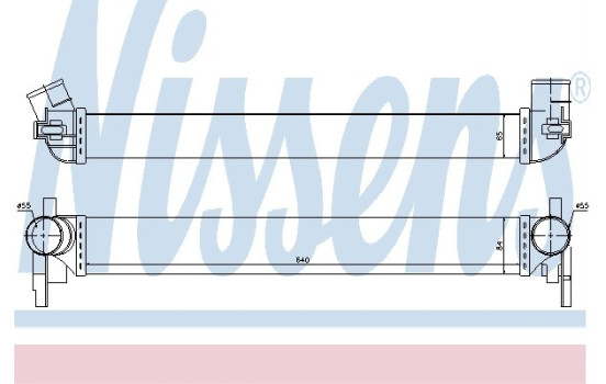 Intercooler, échangeur 96566 Nissens, Image 2