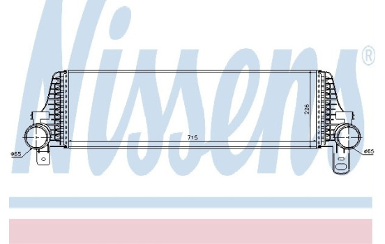 Intercooler, échangeur 96571 Nissens