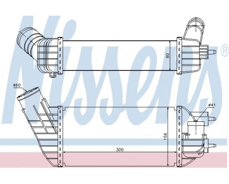 Intercooler, échangeur 96573 Nissens