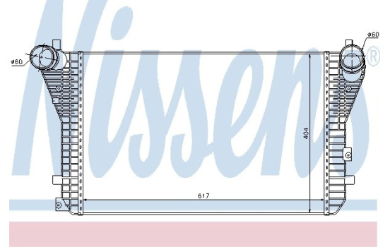 Intercooler, échangeur 96575 Nissens, Image 2