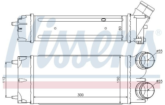 Intercooler, échangeur 96626 Nissens, Image 2