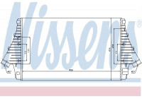 Intercooler, échangeur 96647 Nissens