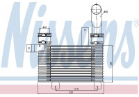 Intercooler, échangeur 96649 Nissens