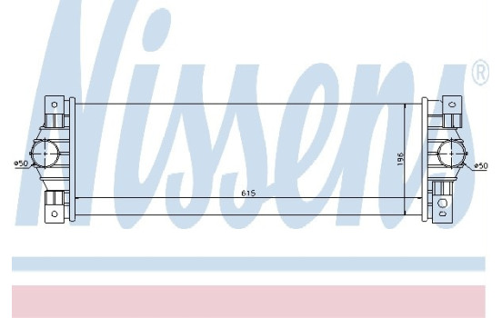 Intercooler, échangeur 96651 Nissens, Image 2