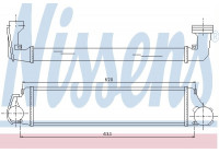 Intercooler, échangeur 96654 Nissens