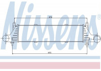 Intercooler, échangeur 96655 Nissens