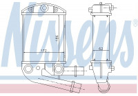 Intercooler, échangeur 96673 Nissens
