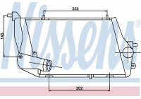 Intercooler, échangeur 96674 Nissens