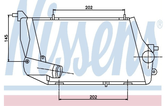 Intercooler, échangeur 96674 Nissens