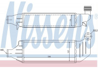 Intercooler, échangeur 96694 Nissens