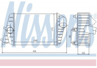 Intercooler, échangeur 96700 Nissens