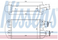 Intercooler, échangeur 96701 Nissens