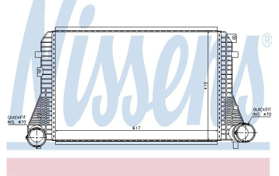 Intercooler, échangeur 96715 Nissens, Image 2