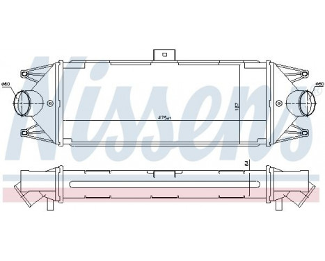 Intercooler, échangeur 96727 Nissens, Image 3