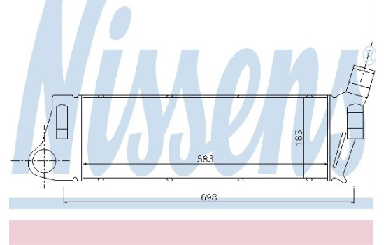 Intercooler, échangeur 96728 Nissens, Image 2