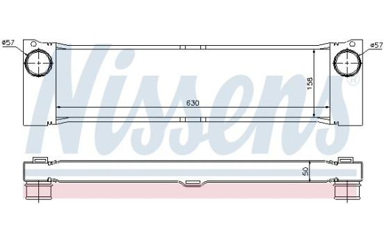 Intercooler, échangeur 96729 Nissens, Image 3