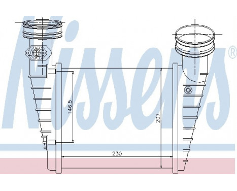 Intercooler, échangeur 96731 Nissens, Image 2