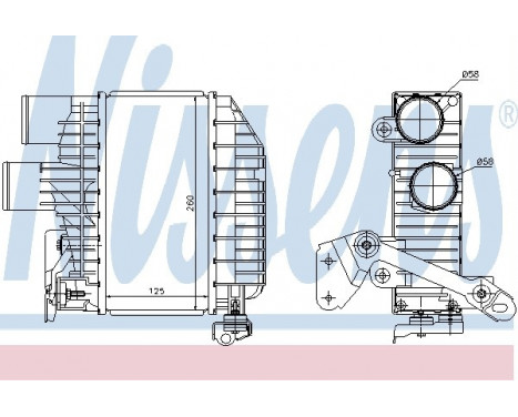 Intercooler, échangeur 96758 Nissens, Image 2