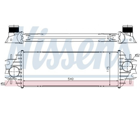 Intercooler, échangeur 96762 Nissens, Image 3