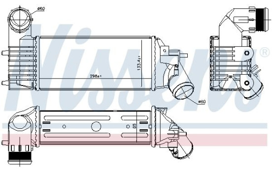 Intercooler, échangeur 96765 Nissens, Image 3