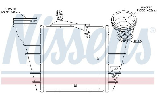 Intercooler, échangeur 96773 Nissens, Image 3