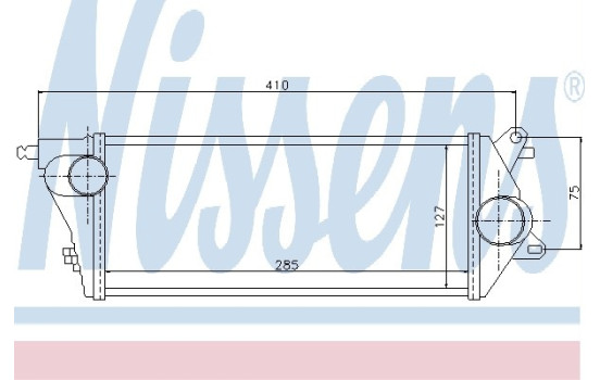 Intercooler, échangeur 96776 Nissens
