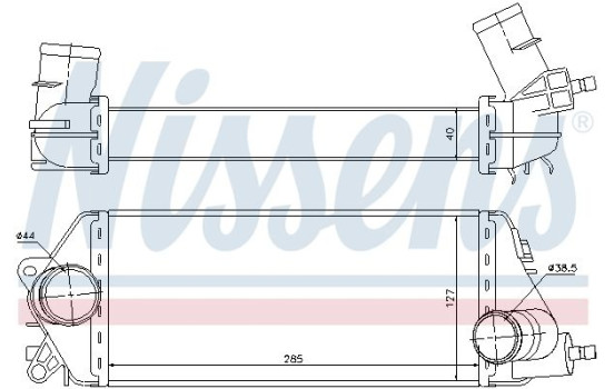 Intercooler, échangeur 96776 Nissens, Image 2