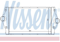 Intercooler, échangeur 96778 Nissens