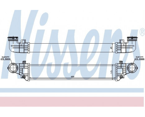 Intercooler, échangeur 96785 Nissens, Image 2