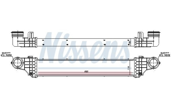 Intercooler, échangeur 96786 Nissens, Image 3