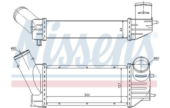Intercooler, échangeur 96790 Nissens, Image 3