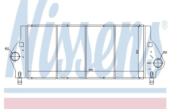 Intercooler, échangeur 96799 Nissens, Image 2