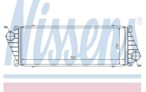 Intercooler, échangeur 96842 Nissens, Image 2