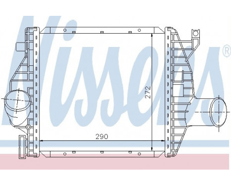 Intercooler, échangeur 96843 Nissens, Image 2