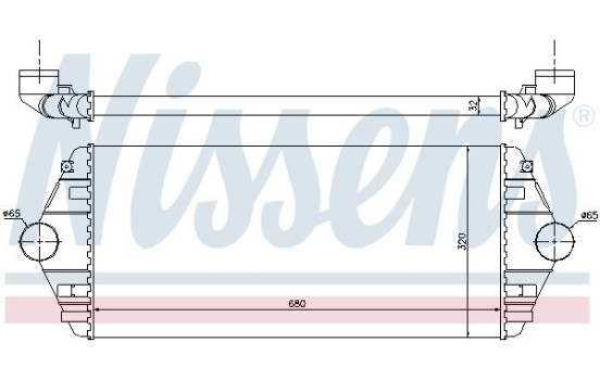 Intercooler, échangeur 96849 Nissens, Image 3