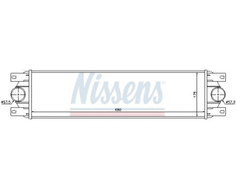 Intercooler, échangeur 96890 Nissens, Image 3