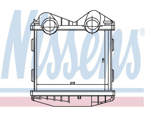 Intercooler, échangeur 96893 Nissens, Image 2