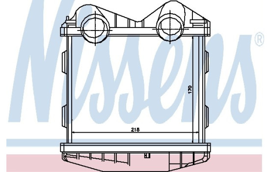 Intercooler, échangeur 96893 Nissens, Image 2