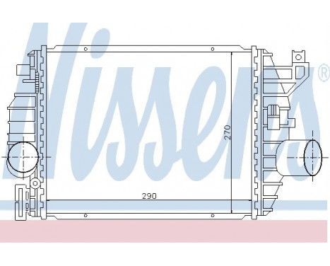 Intercooler, échangeur 96894 Nissens, Image 2