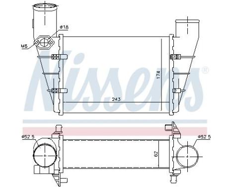 Intercooler, échangeur 96896 Nissens, Image 7