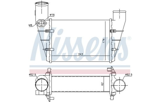Intercooler, échangeur 96896 Nissens, Image 7