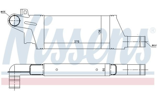 Intercooler, échangeur 96898 Nissens, Image 3
