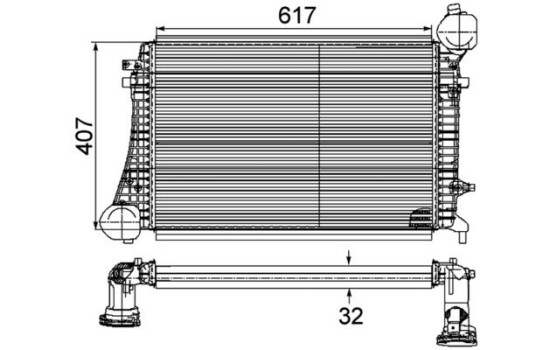 Intercooler, échangeur BEHR *** PREMIUM LINE ***, Image 2