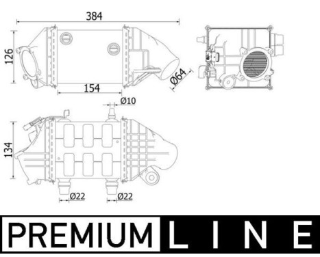 Intercooler, échangeur BEHR *** PREMIUM LINE ***