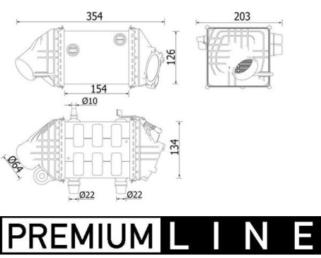 Intercooler, échangeur BEHR *** PREMIUM LINE ***